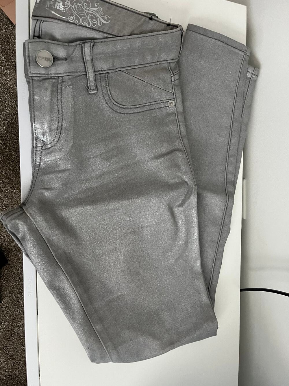 Express Faux Leather Skinny Jeans *Size 2*